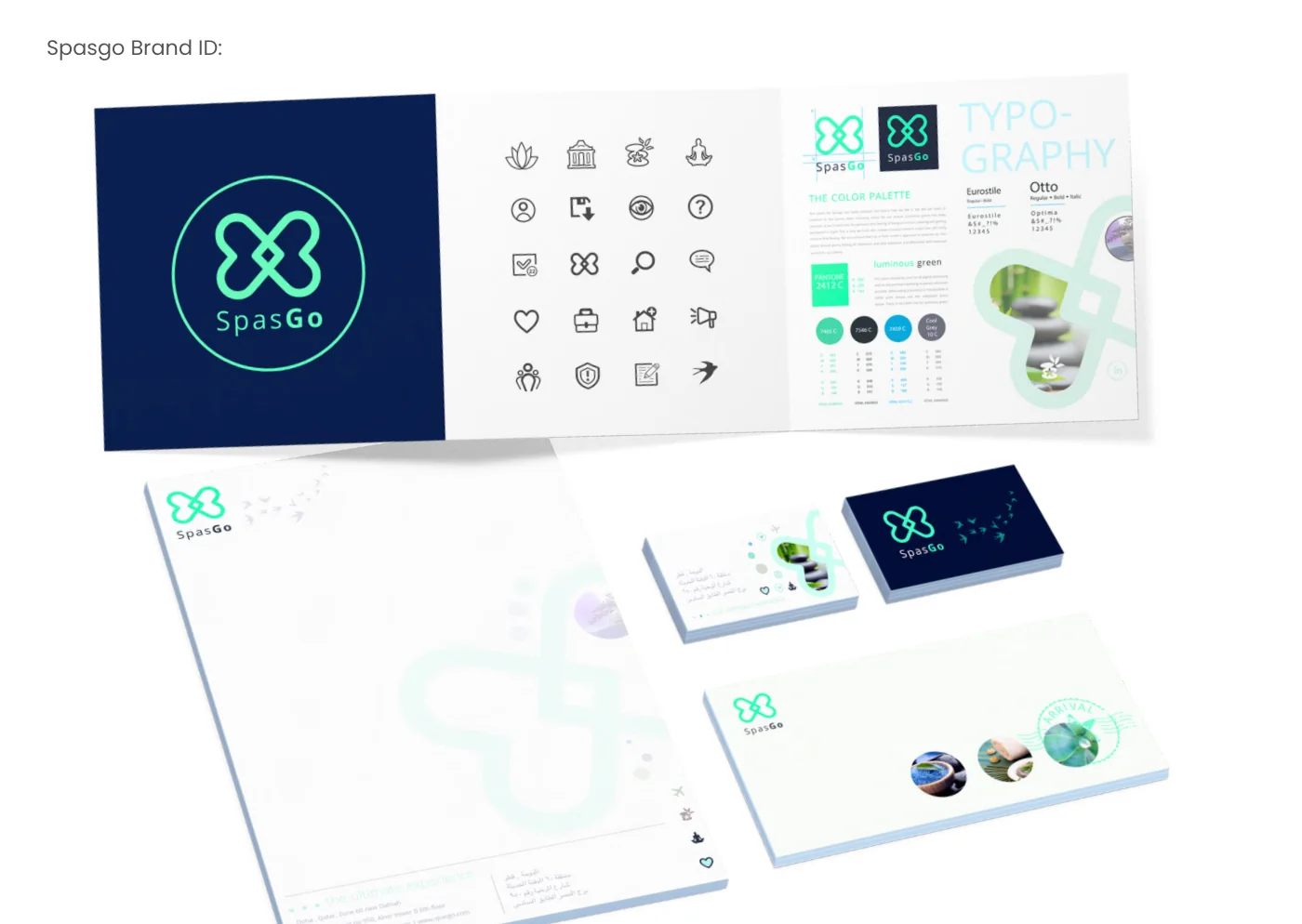 Spasgo brand identity system work by SABD