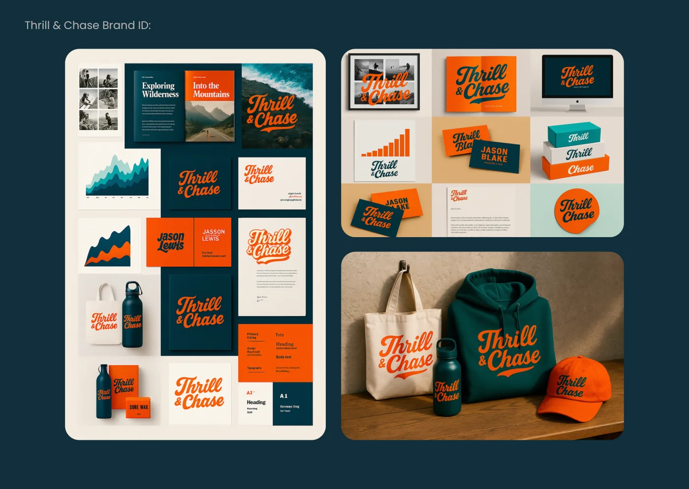 Thrill & Chase brand identity + campaign system work by SABD